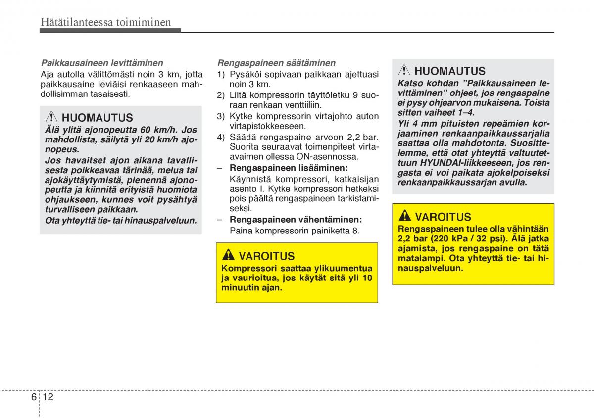 Hyundai Veloster omistajan kasikirja / page 228