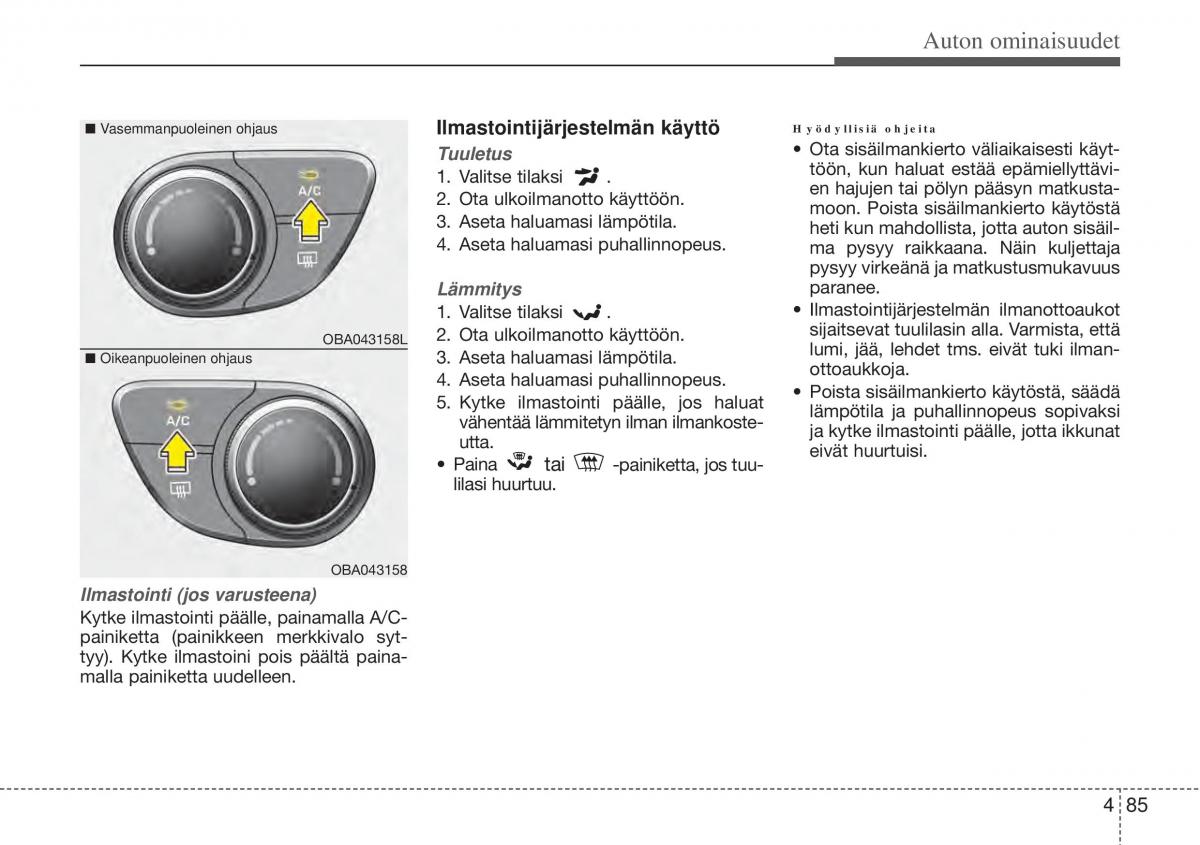 Hyundai i10 II 2 omistajan kasikirja / page 163