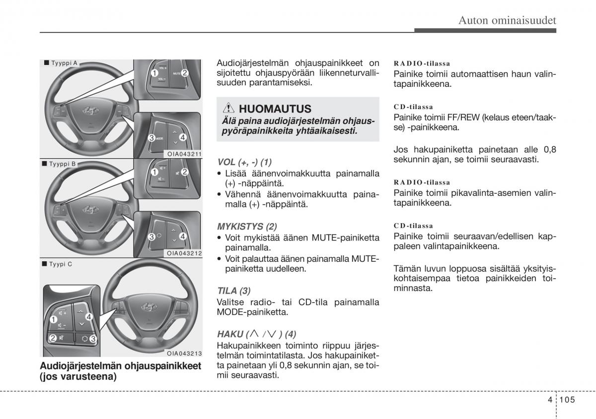 Hyundai i10 II 2 omistajan kasikirja / page 183