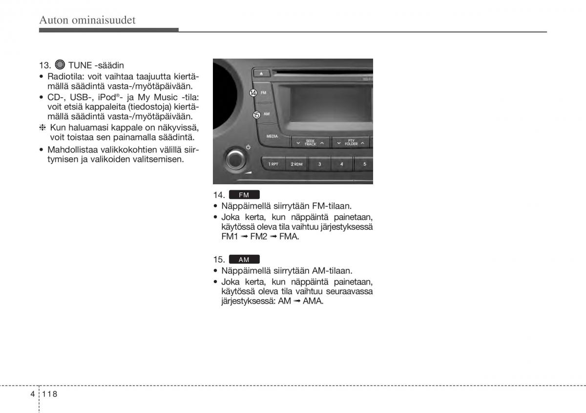 Hyundai i10 II 2 omistajan kasikirja / page 196