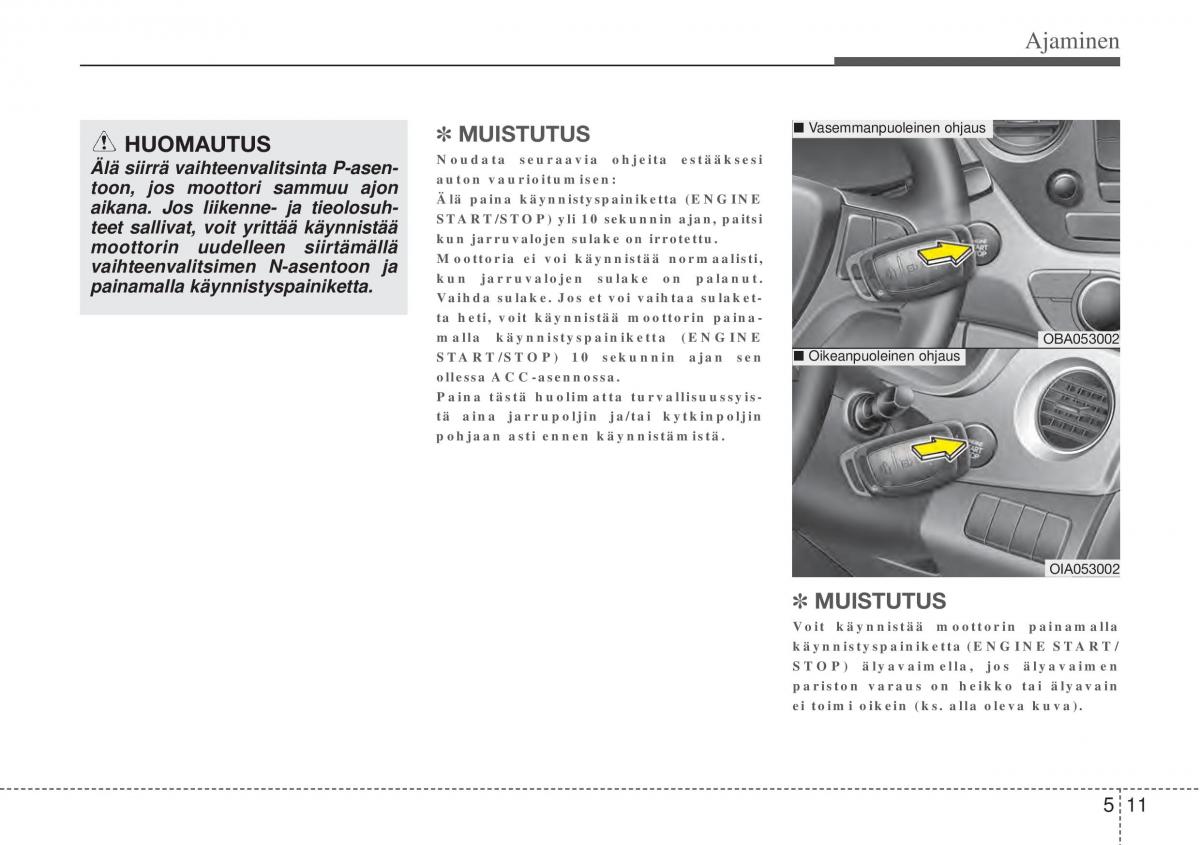 Hyundai i10 II 2 omistajan kasikirja / page 251