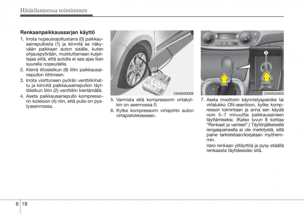 Hyundai i10 II 2 omistajan kasikirja / page 319