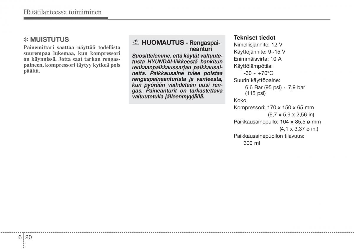 Hyundai i10 II 2 omistajan kasikirja / page 321