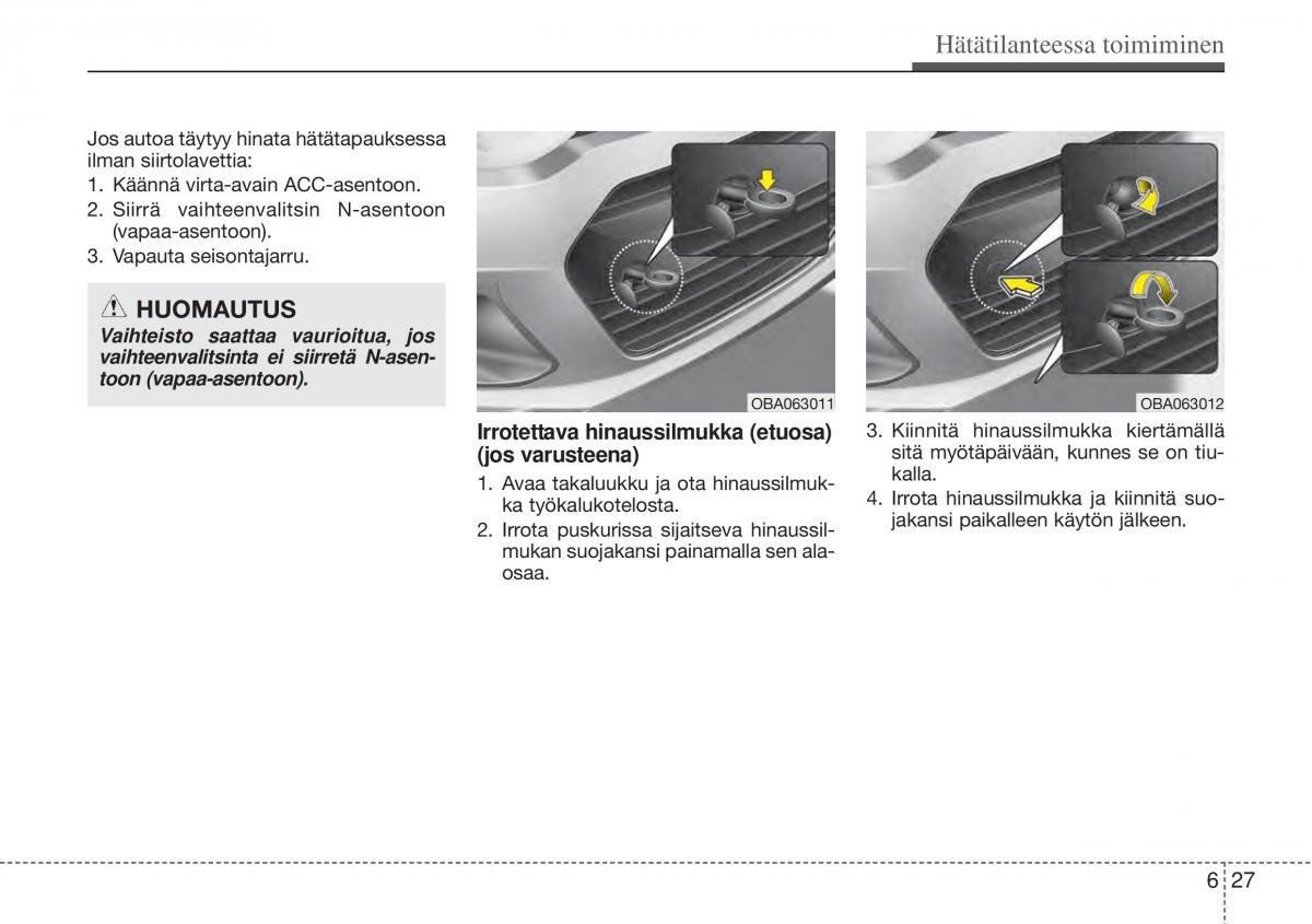 Hyundai i10 II 2 omistajan kasikirja / page 328