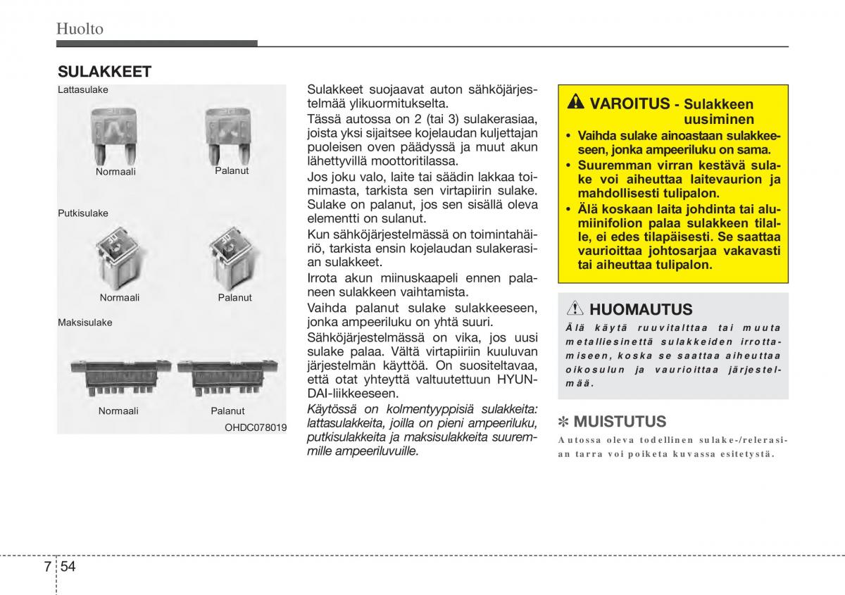 Hyundai i10 II 2 omistajan kasikirja / page 385