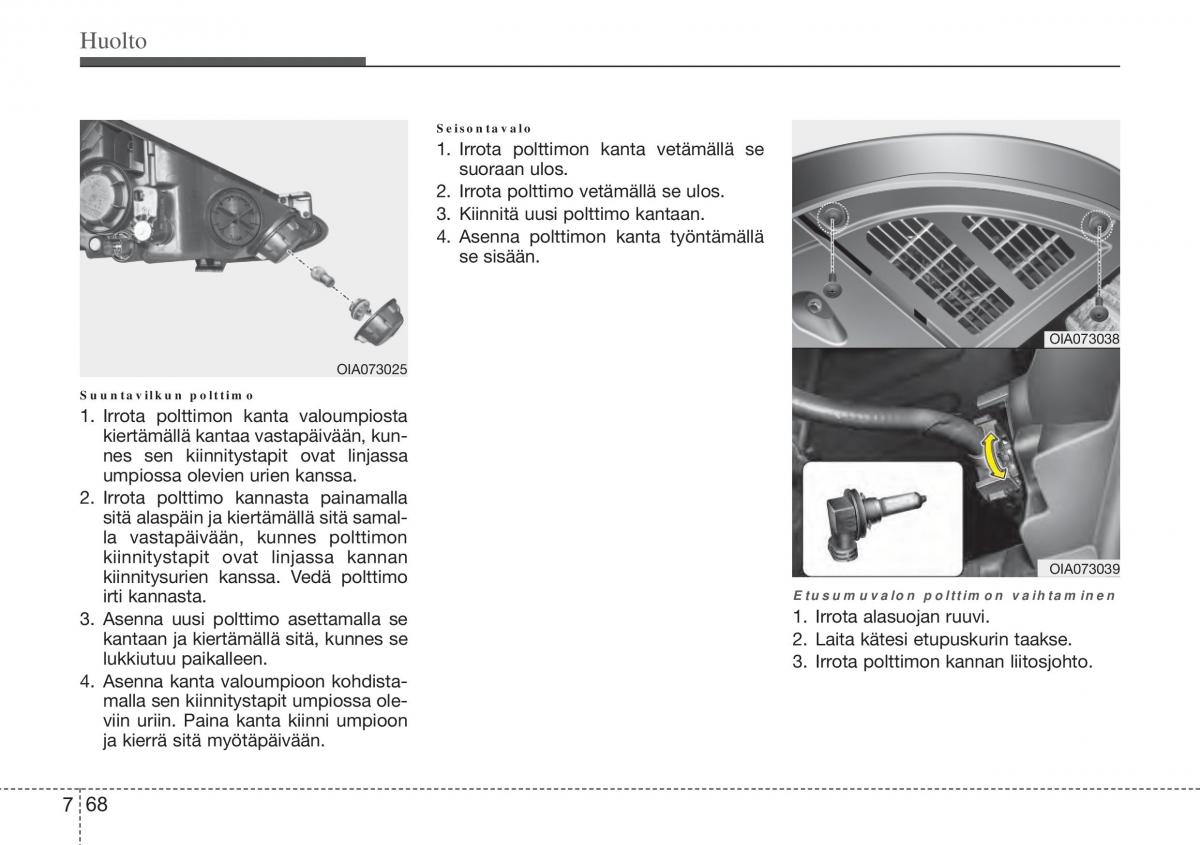 Hyundai i10 II 2 omistajan kasikirja / page 399