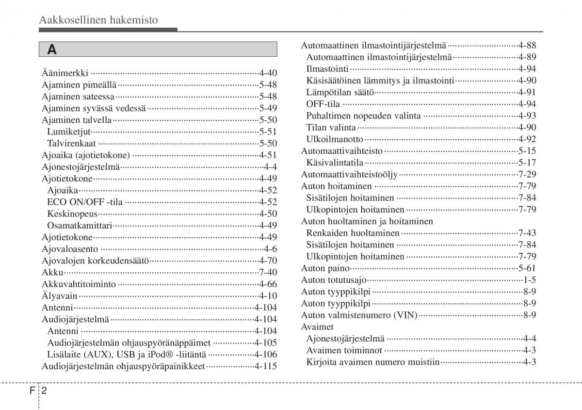 Hyundai i10 II 2 omistajan kasikirja / page 430