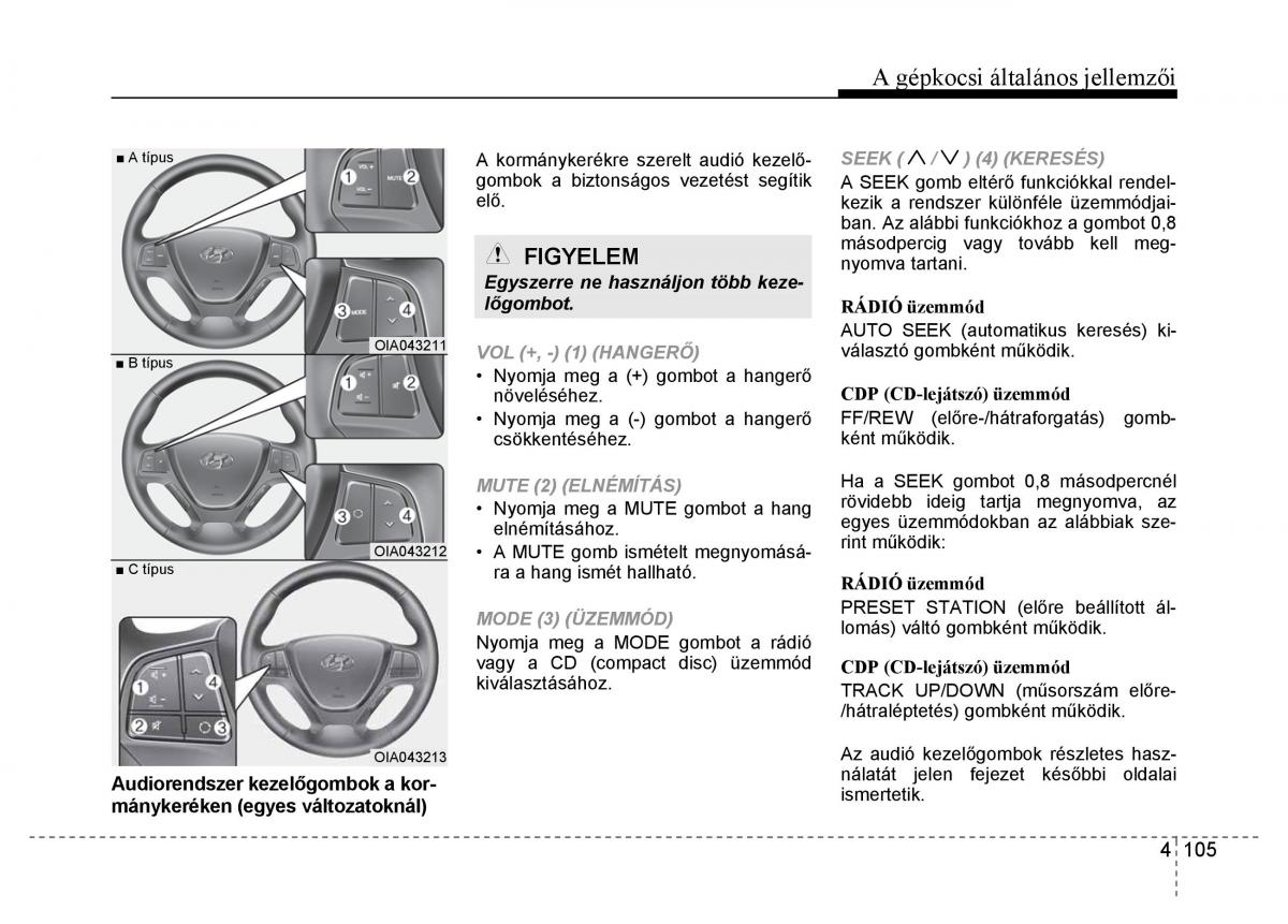 Hyundai i10 II 2 Kezelesi utmutato / page 187