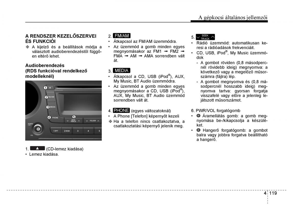 Hyundai i10 II 2 Kezelesi utmutato / page 201