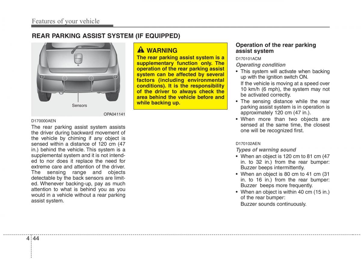 Hyundai i10 I 1 owners manual / page 123