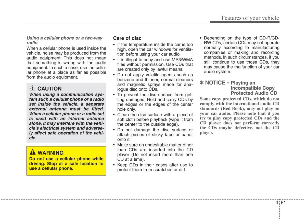 Hyundai i10 I 1 owners manual / page 160