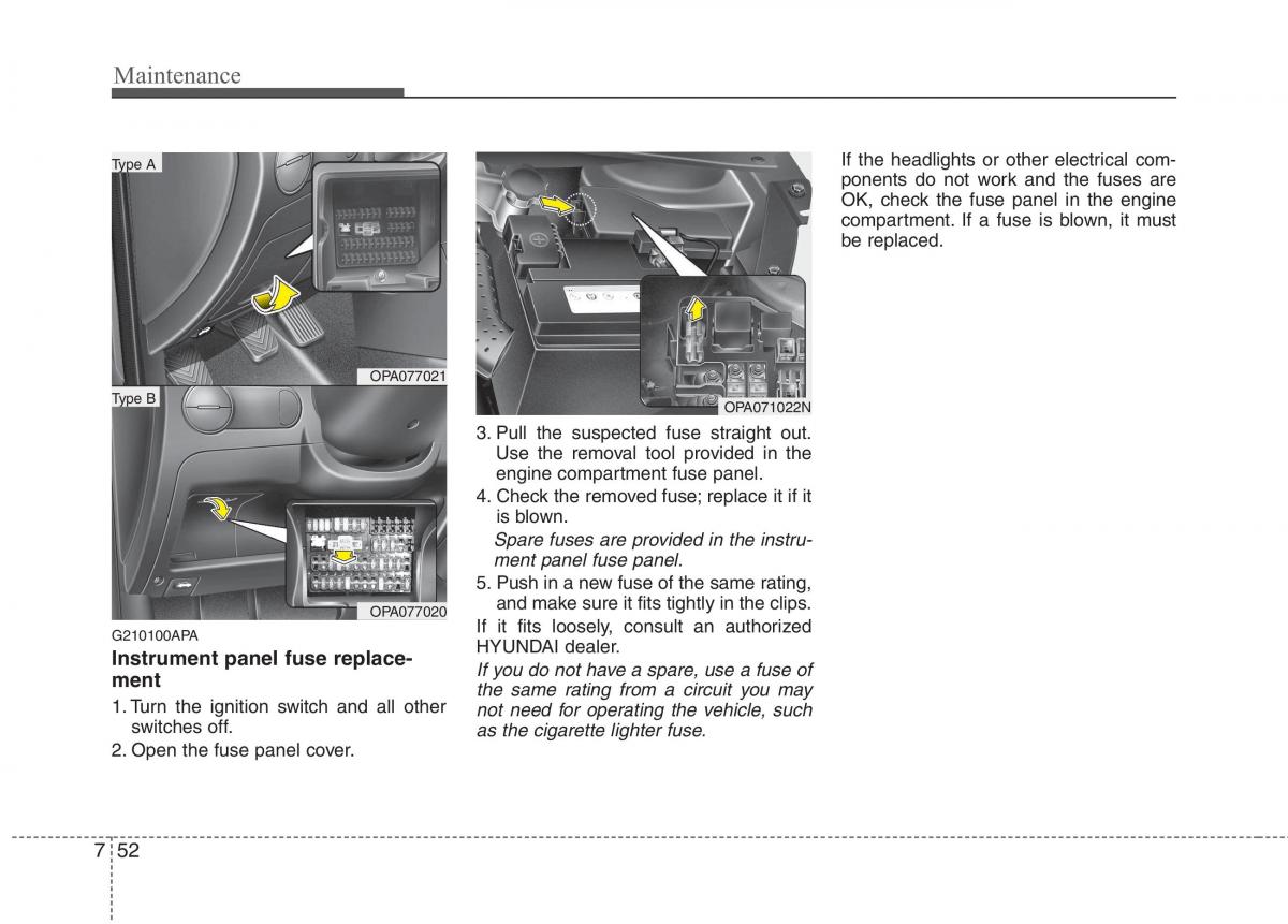 Hyundai i10 I 1 owners manual / page 314