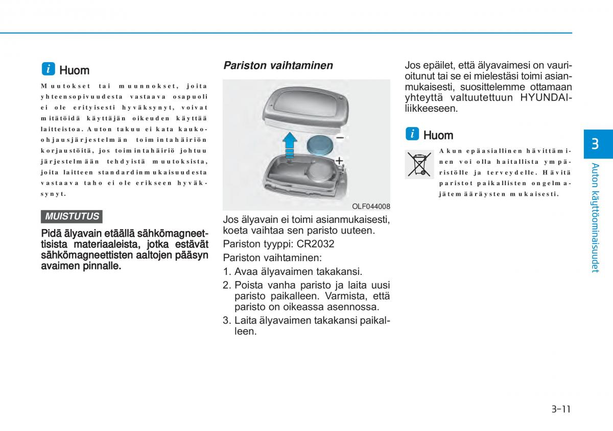 Hyundai i20 II 2 omistajan kasikirja / page 100