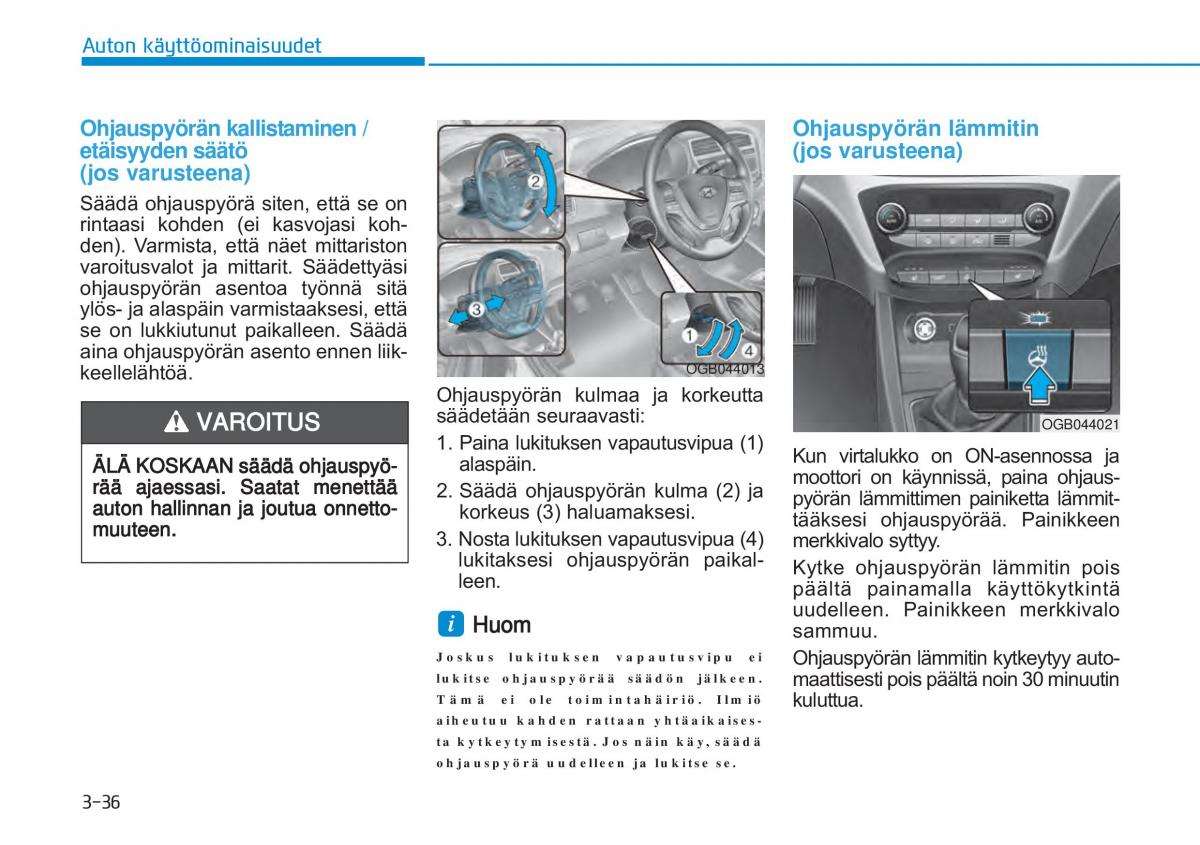 Hyundai i20 II 2 omistajan kasikirja / page 125