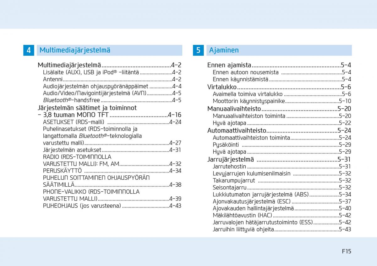 Hyundai i20 II 2 omistajan kasikirja / page 15