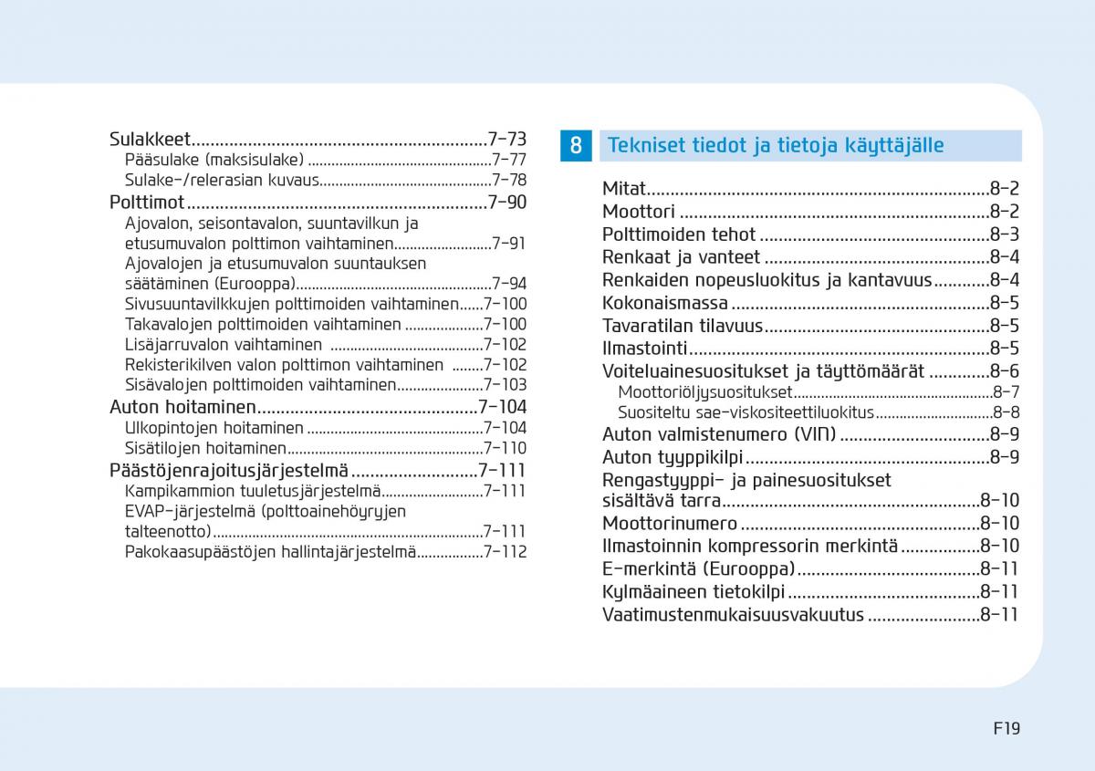 Hyundai i20 II 2 omistajan kasikirja / page 19