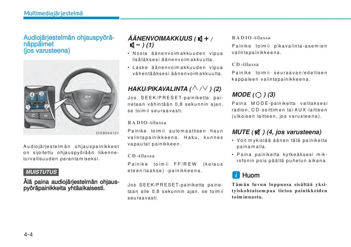 Hyundai i20 II 2 omistajan kasikirja / page 230