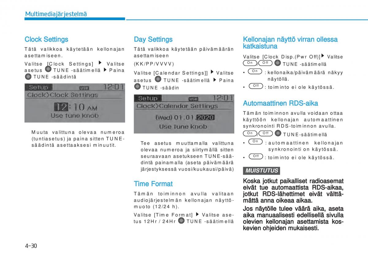 Hyundai i20 II 2 omistajan kasikirja / page 256