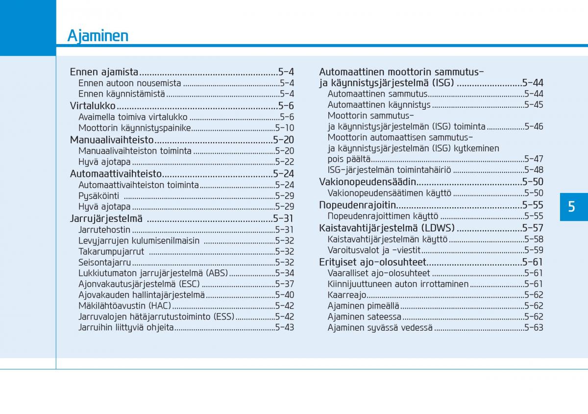 Hyundai i20 II 2 omistajan kasikirja / page 287