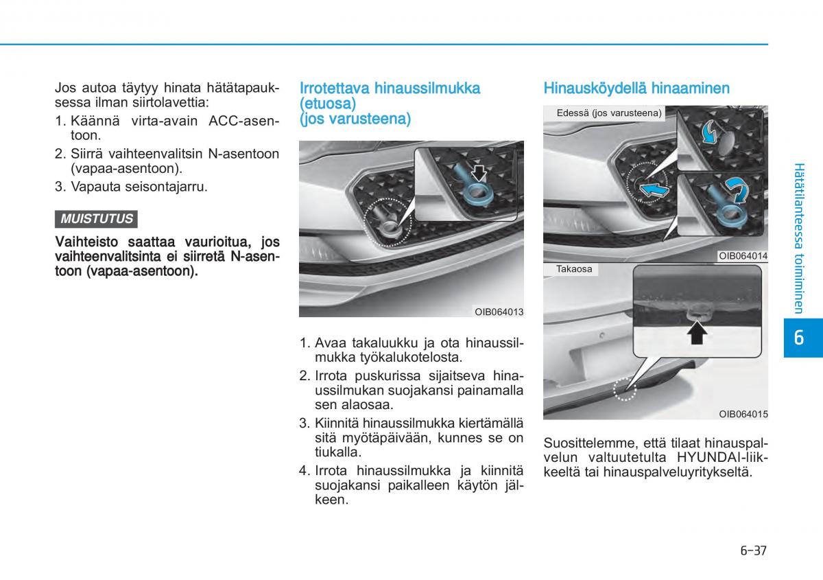 Hyundai i20 II 2 omistajan kasikirja / page 400