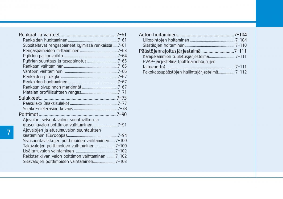 Hyundai i20 II 2 omistajan kasikirja / page 404