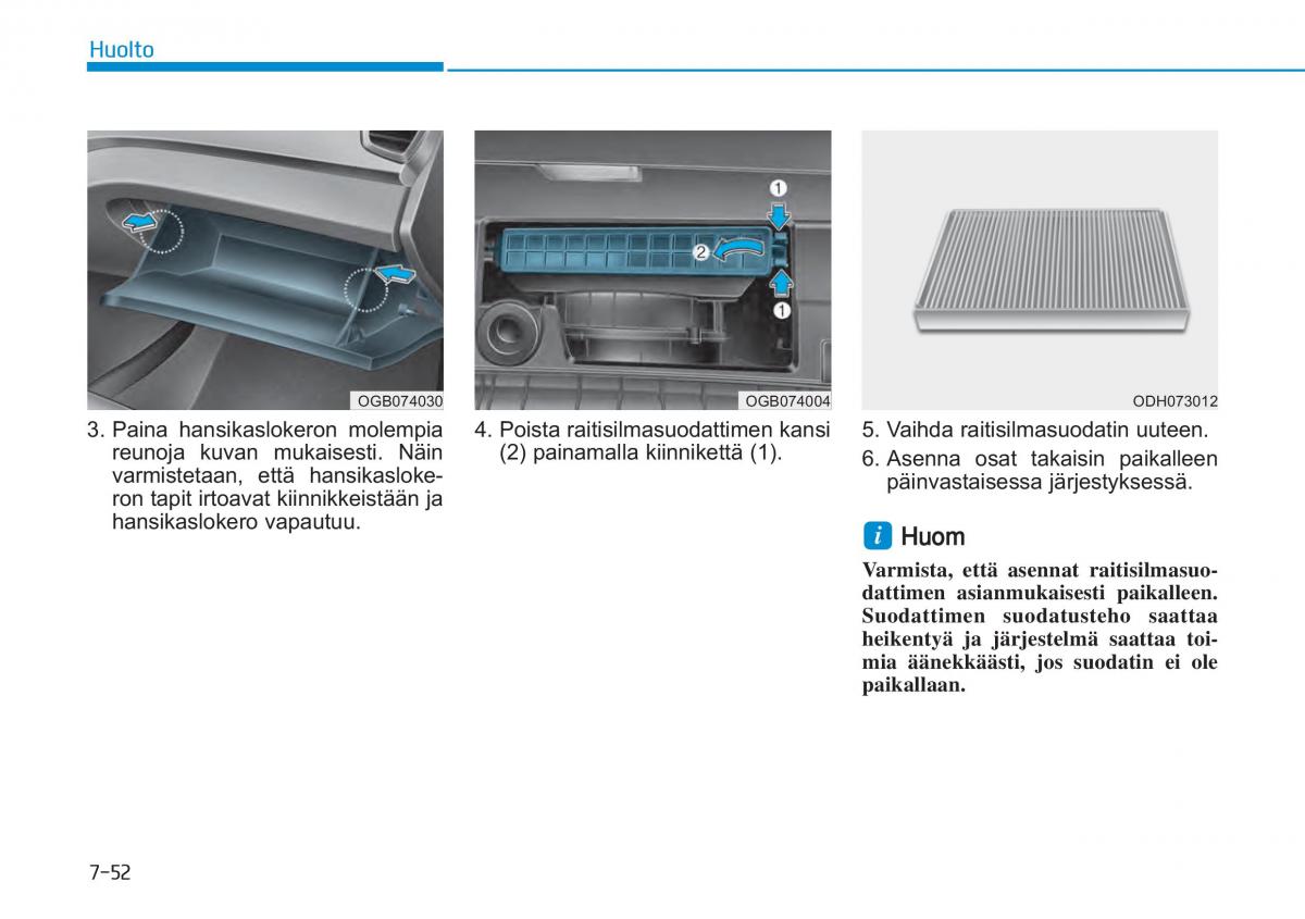 Hyundai i20 II 2 omistajan kasikirja / page 454