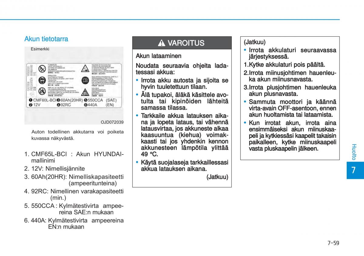 Hyundai i20 II 2 omistajan kasikirja / page 461