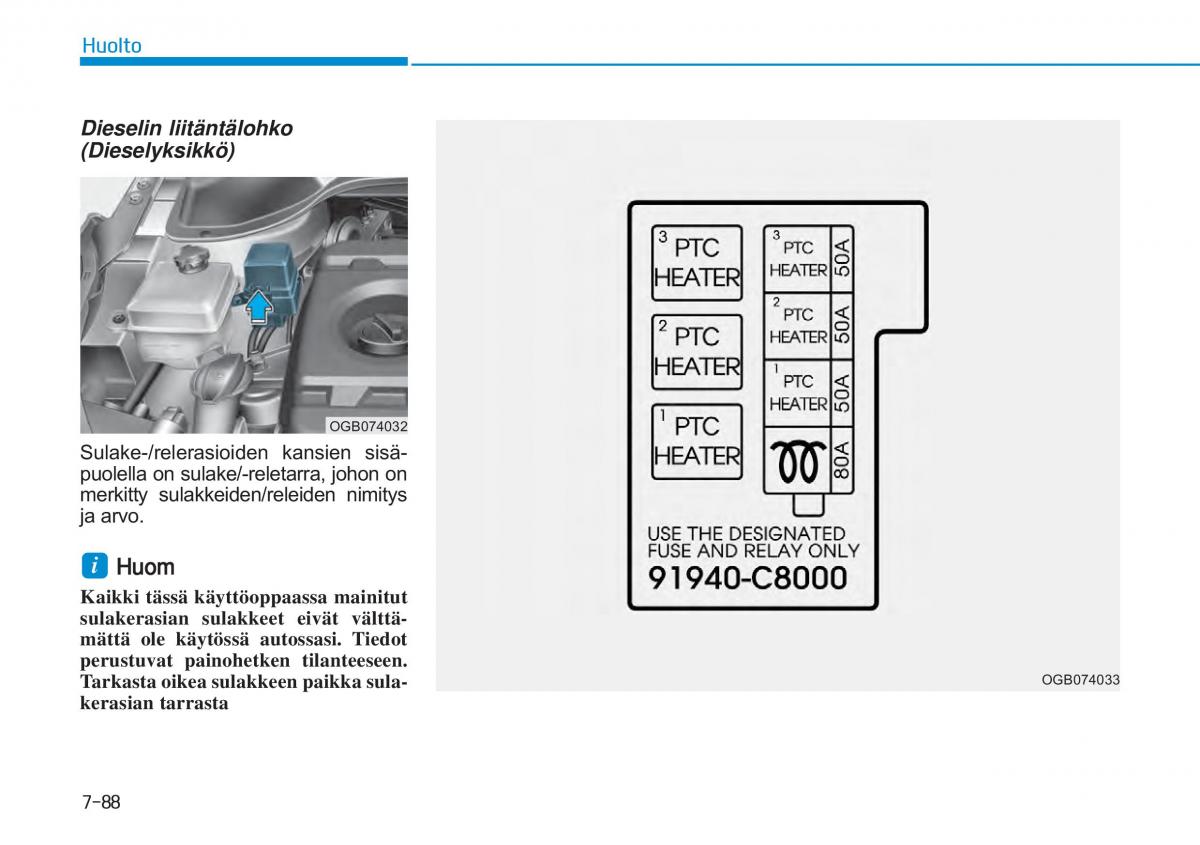 Hyundai i20 II 2 omistajan kasikirja / page 490