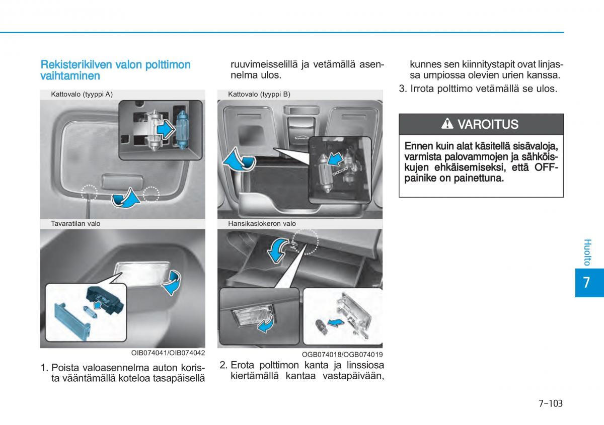 Hyundai i20 II 2 omistajan kasikirja / page 505