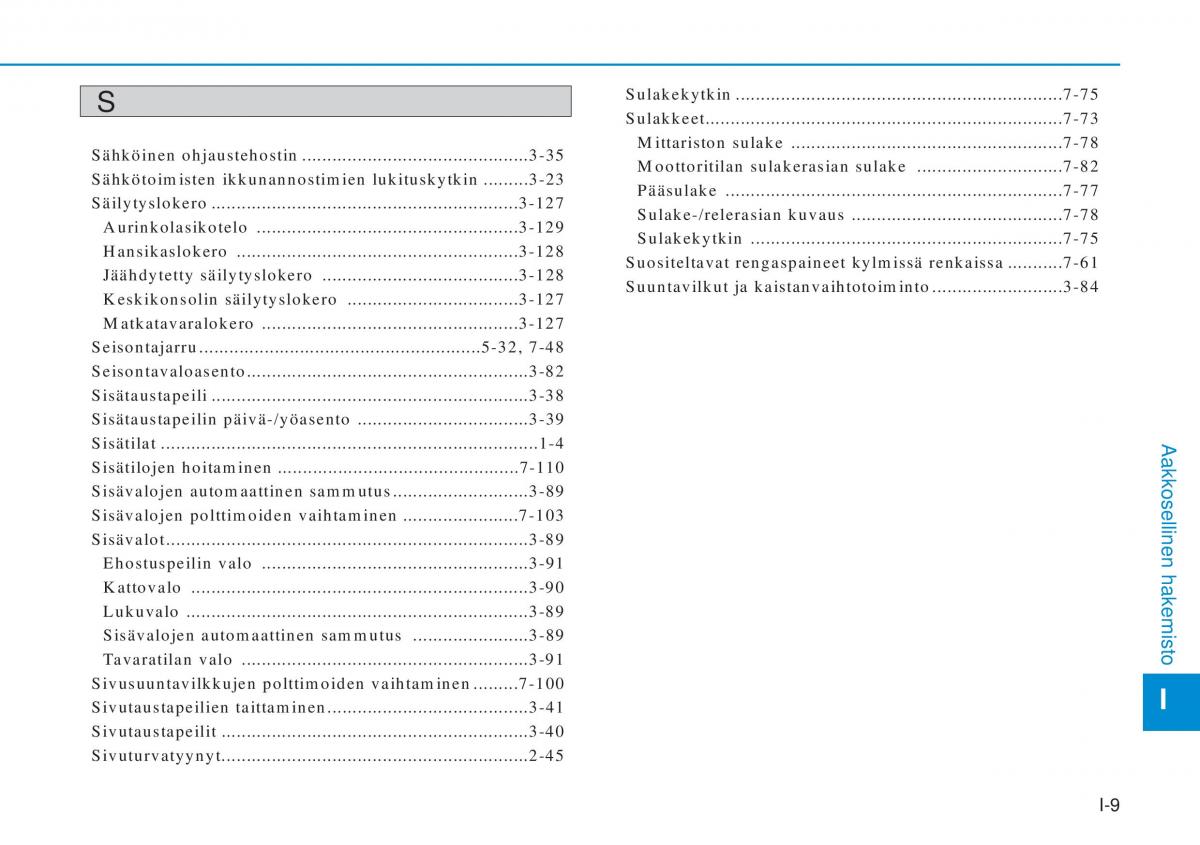 Hyundai i20 II 2 omistajan kasikirja / page 536