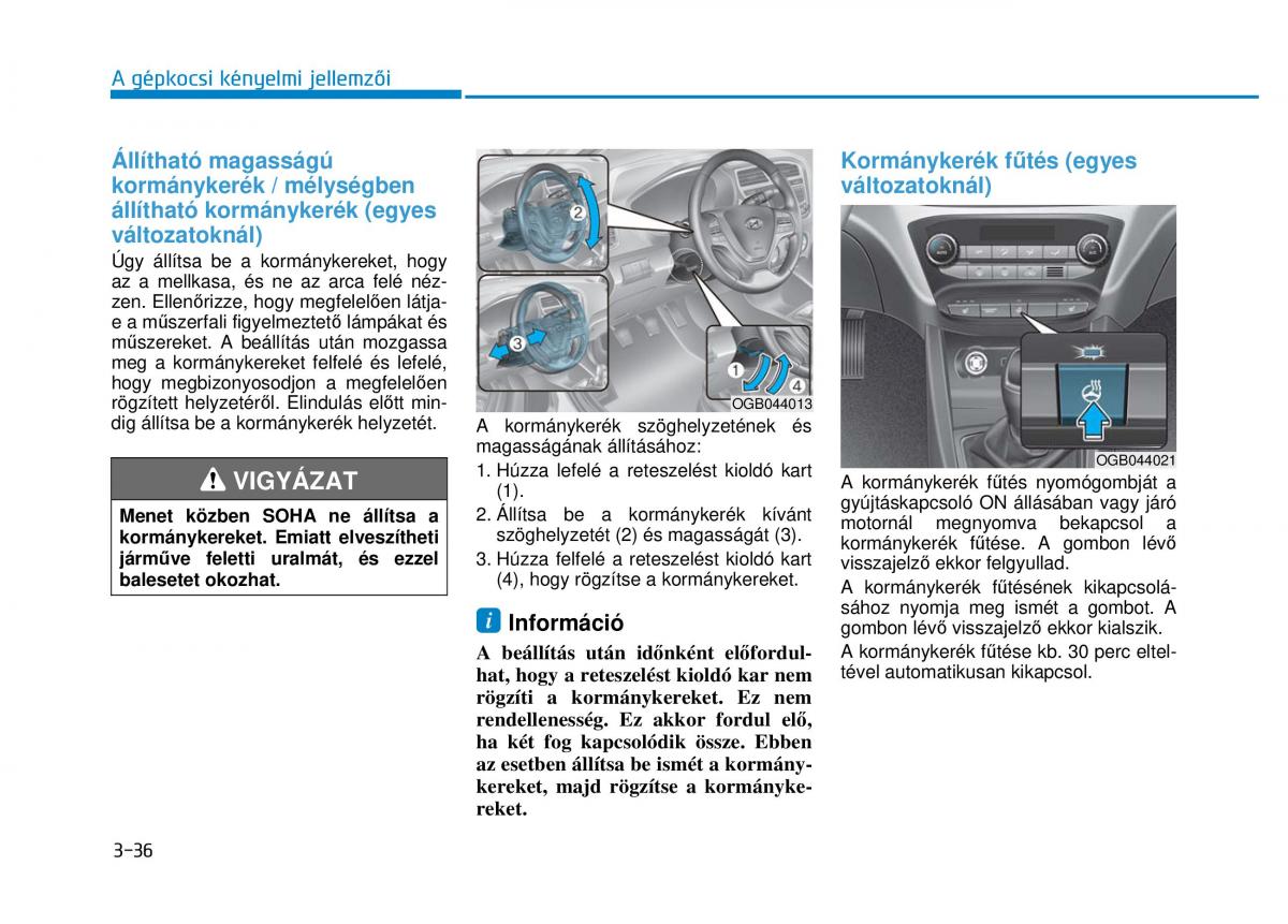 Hyundai i20 II 2 Kezelesi utmutato / page 126