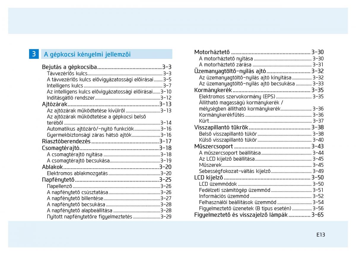 Hyundai i20 II 2 Kezelesi utmutato / page 13