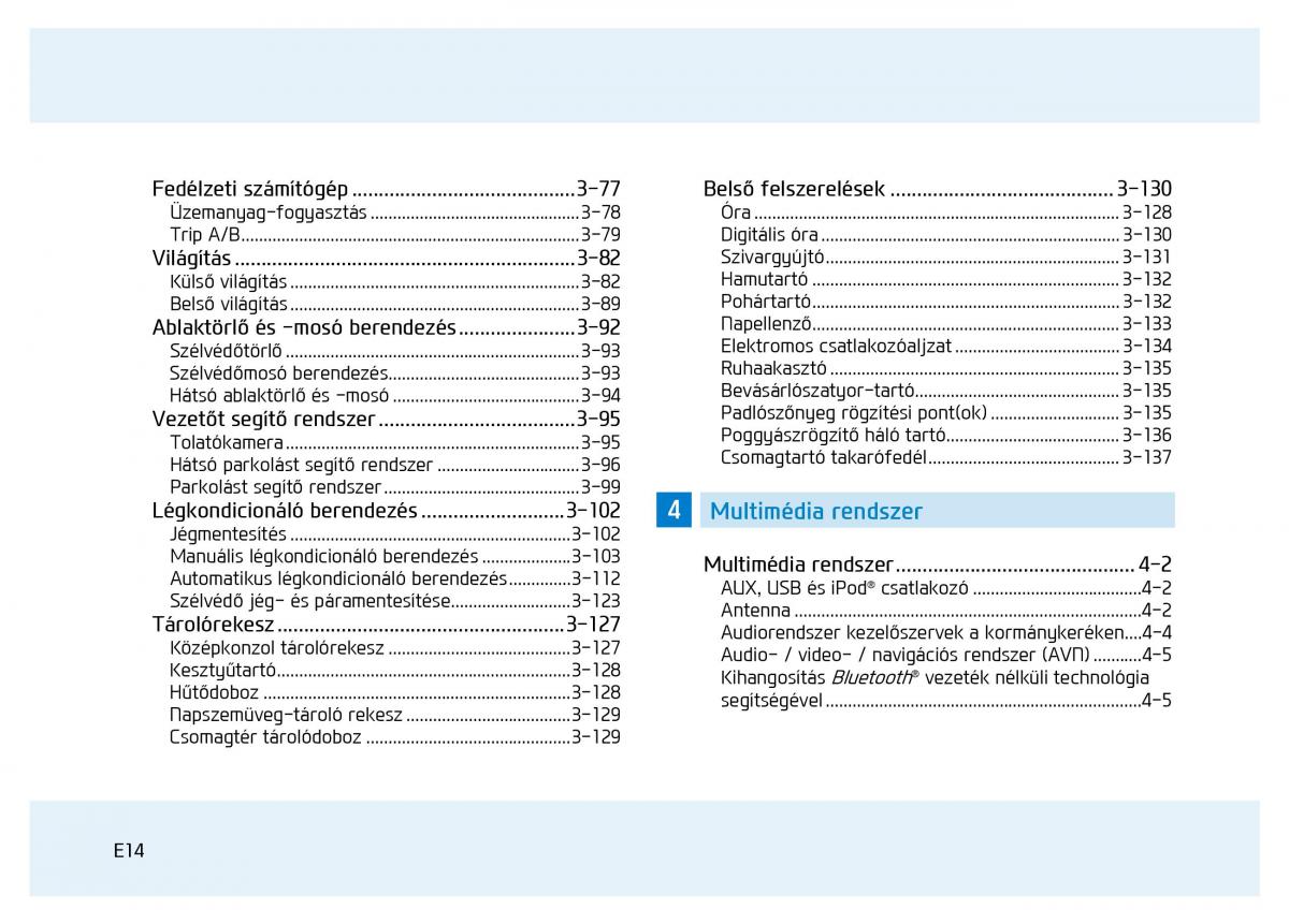 Hyundai i20 II 2 Kezelesi utmutato / page 14