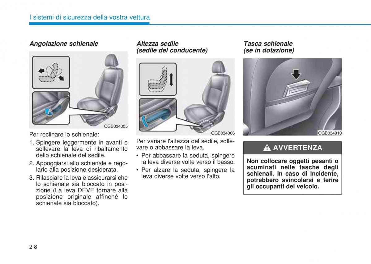 Hyundai i20 II 2 manuale del proprietario / page 36