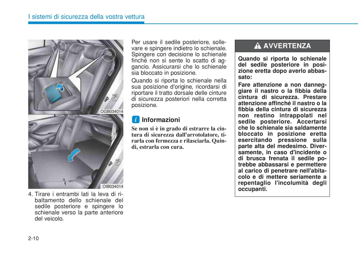 Hyundai i20 II 2 manuale del proprietario / page 38