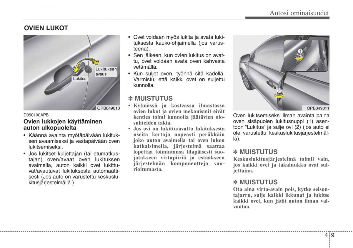 Hyundai i20 I 1 omistajan kasikirja / page 86