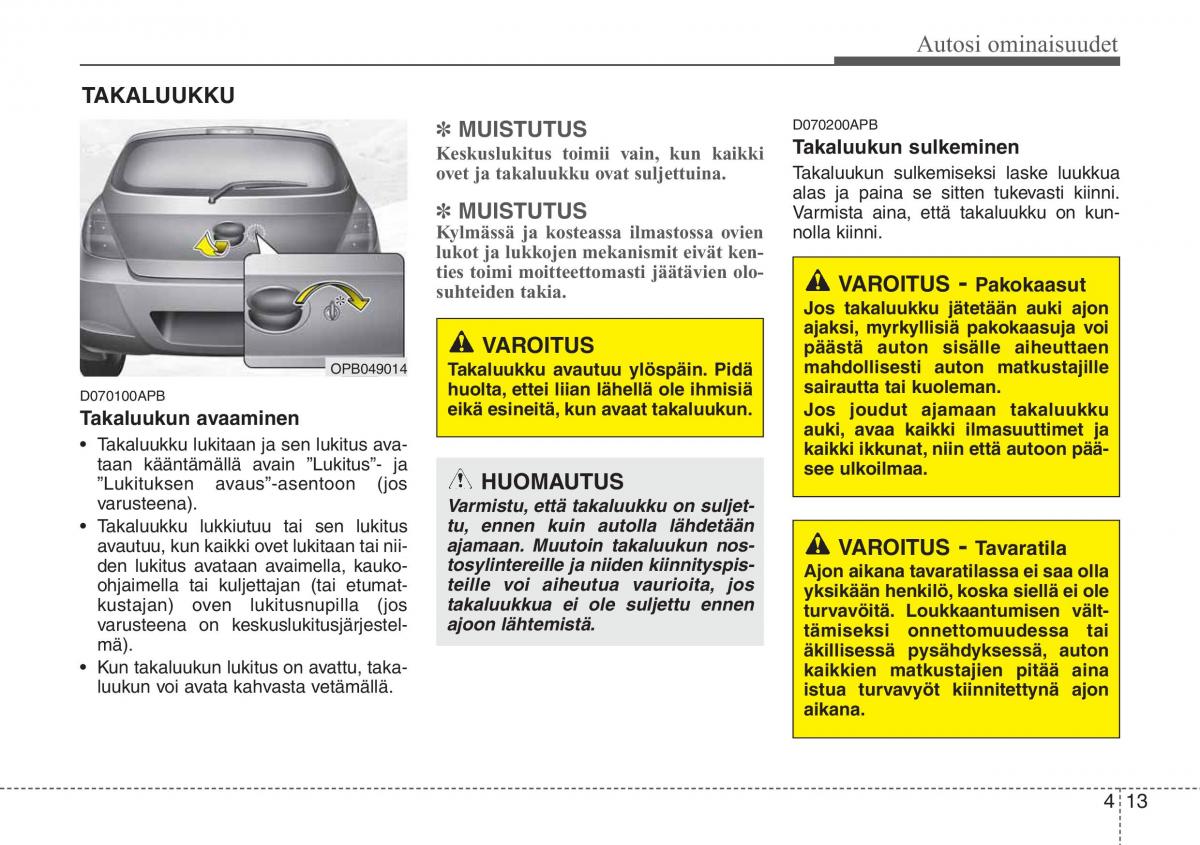 Hyundai i20 I 1 omistajan kasikirja / page 90