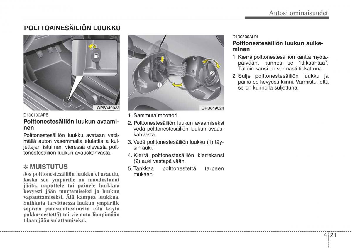 Hyundai i20 I 1 omistajan kasikirja / page 98