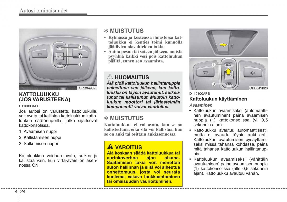 Hyundai i20 I 1 omistajan kasikirja / page 101