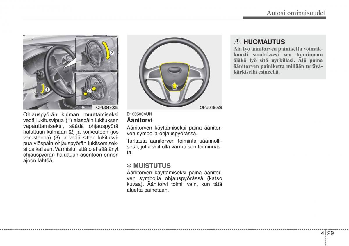 Hyundai i20 I 1 omistajan kasikirja / page 106