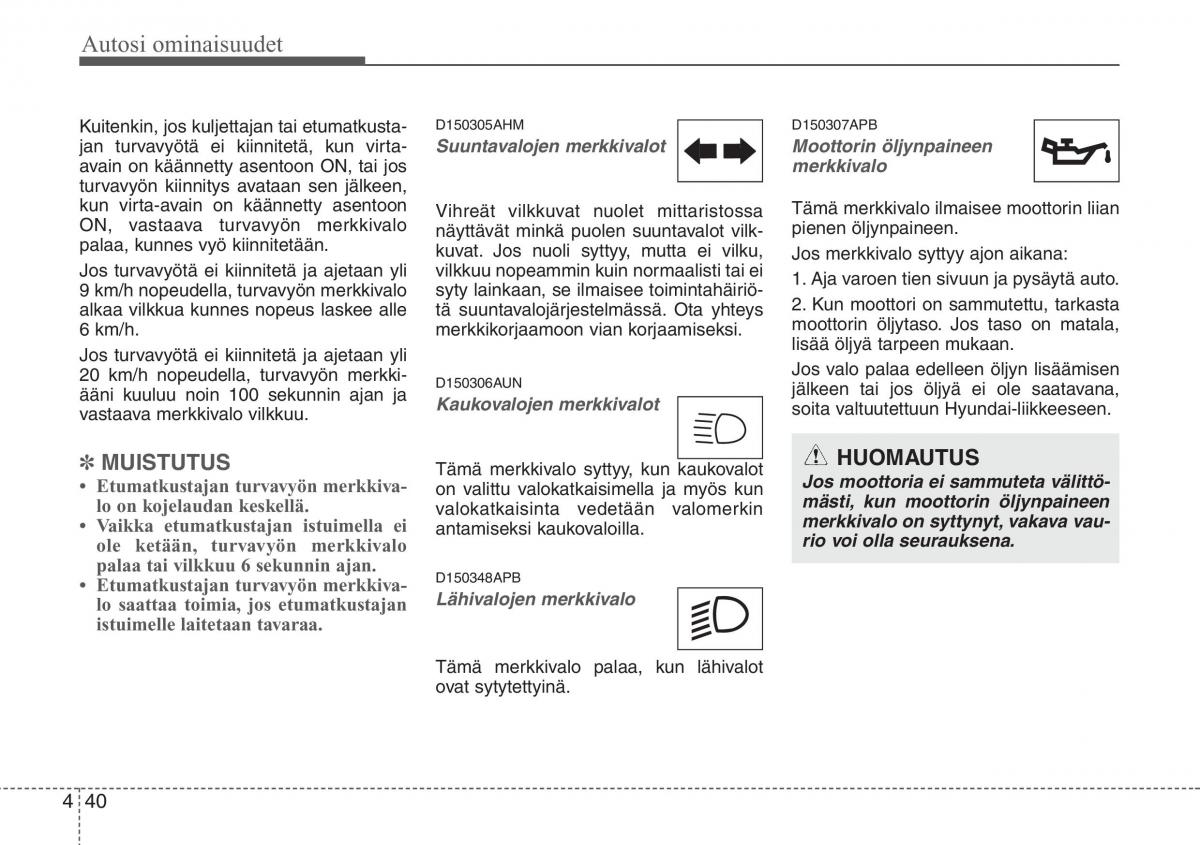 Hyundai i20 I 1 omistajan kasikirja / page 117