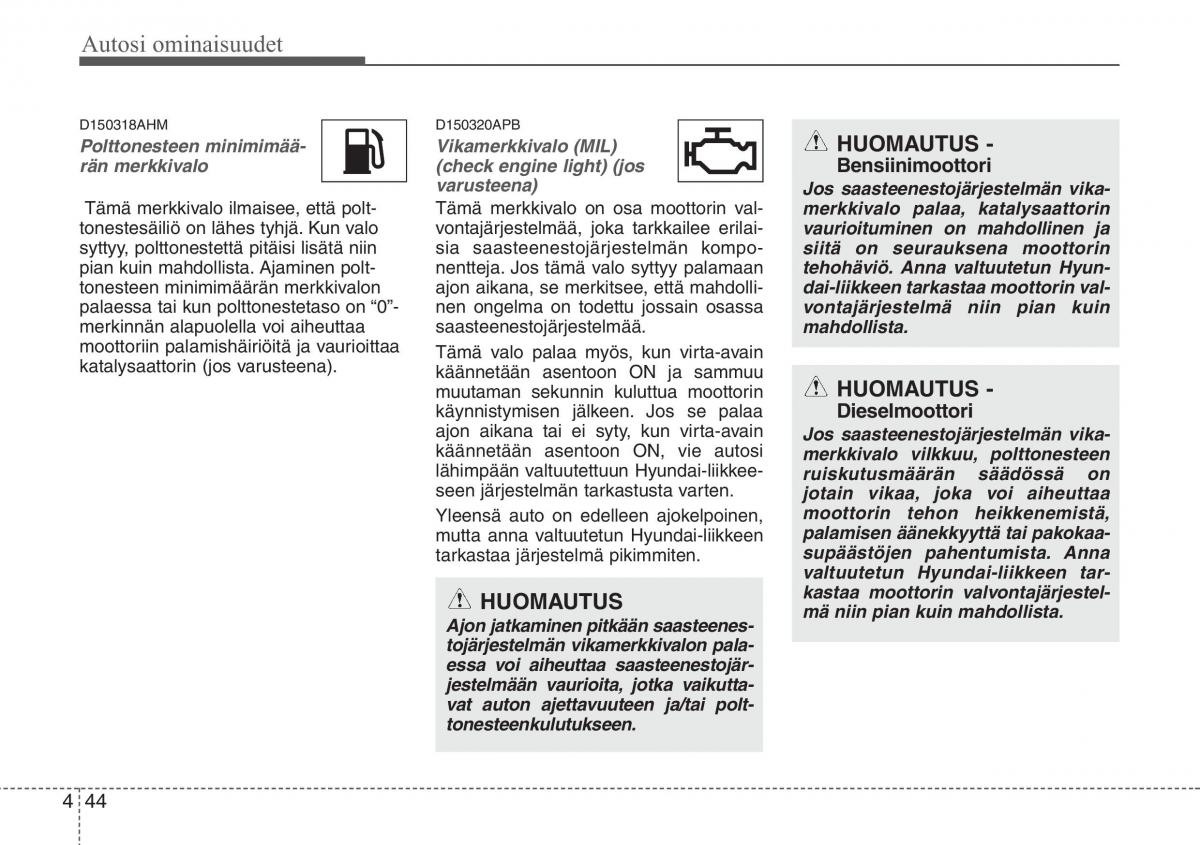 Hyundai i20 I 1 omistajan kasikirja / page 121