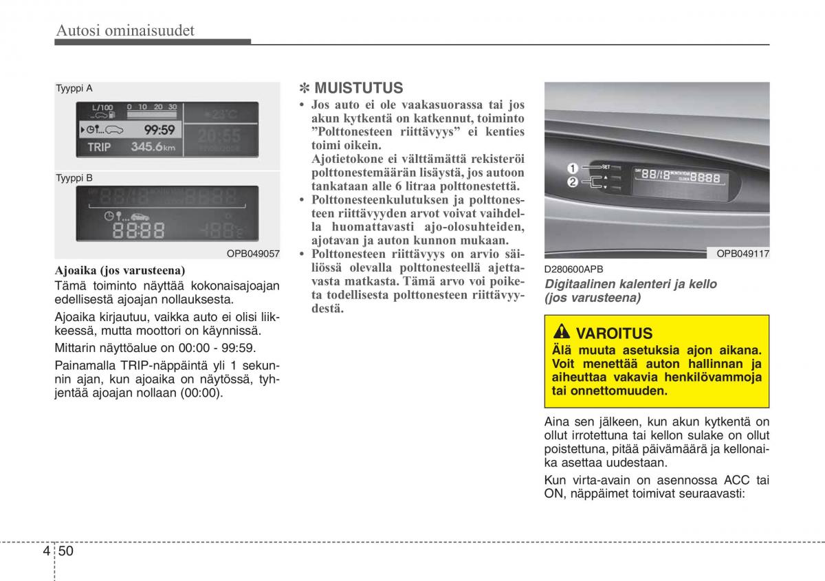 Hyundai i20 I 1 omistajan kasikirja / page 127