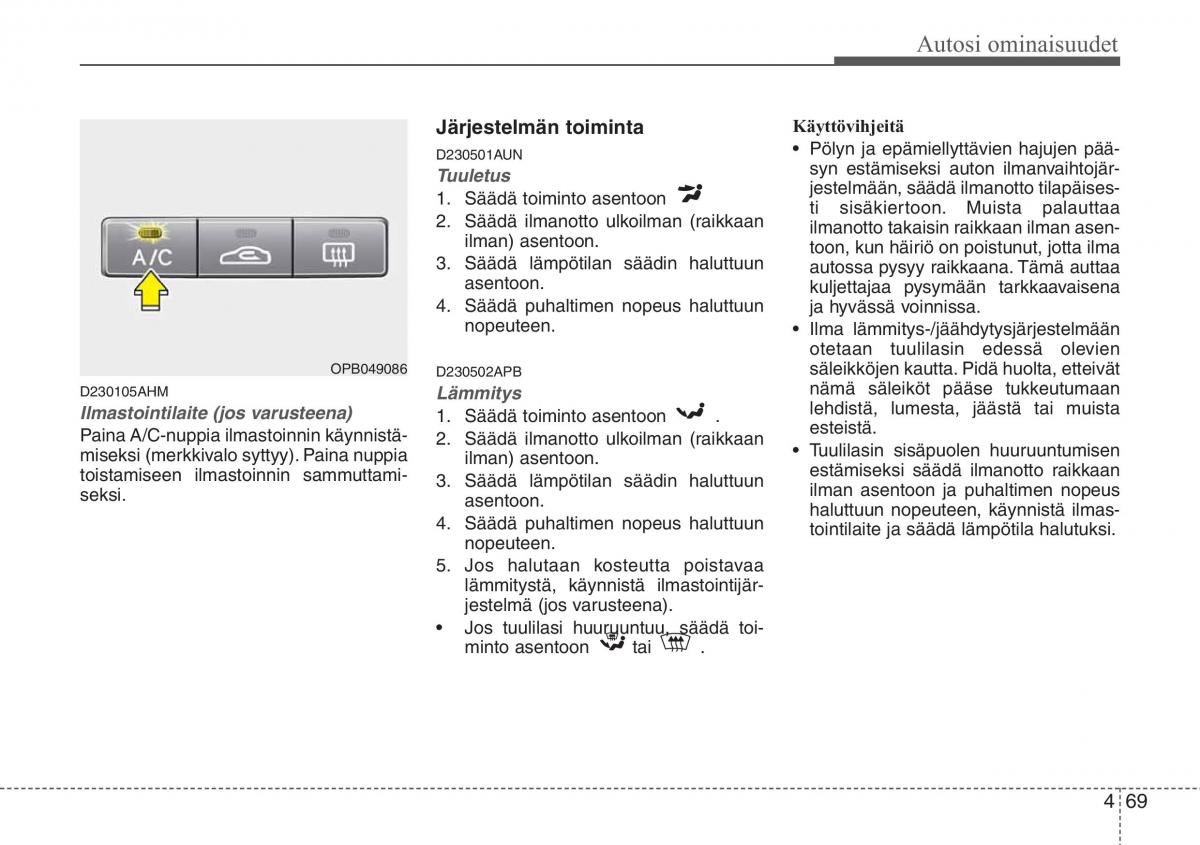 Hyundai i20 I 1 omistajan kasikirja / page 146