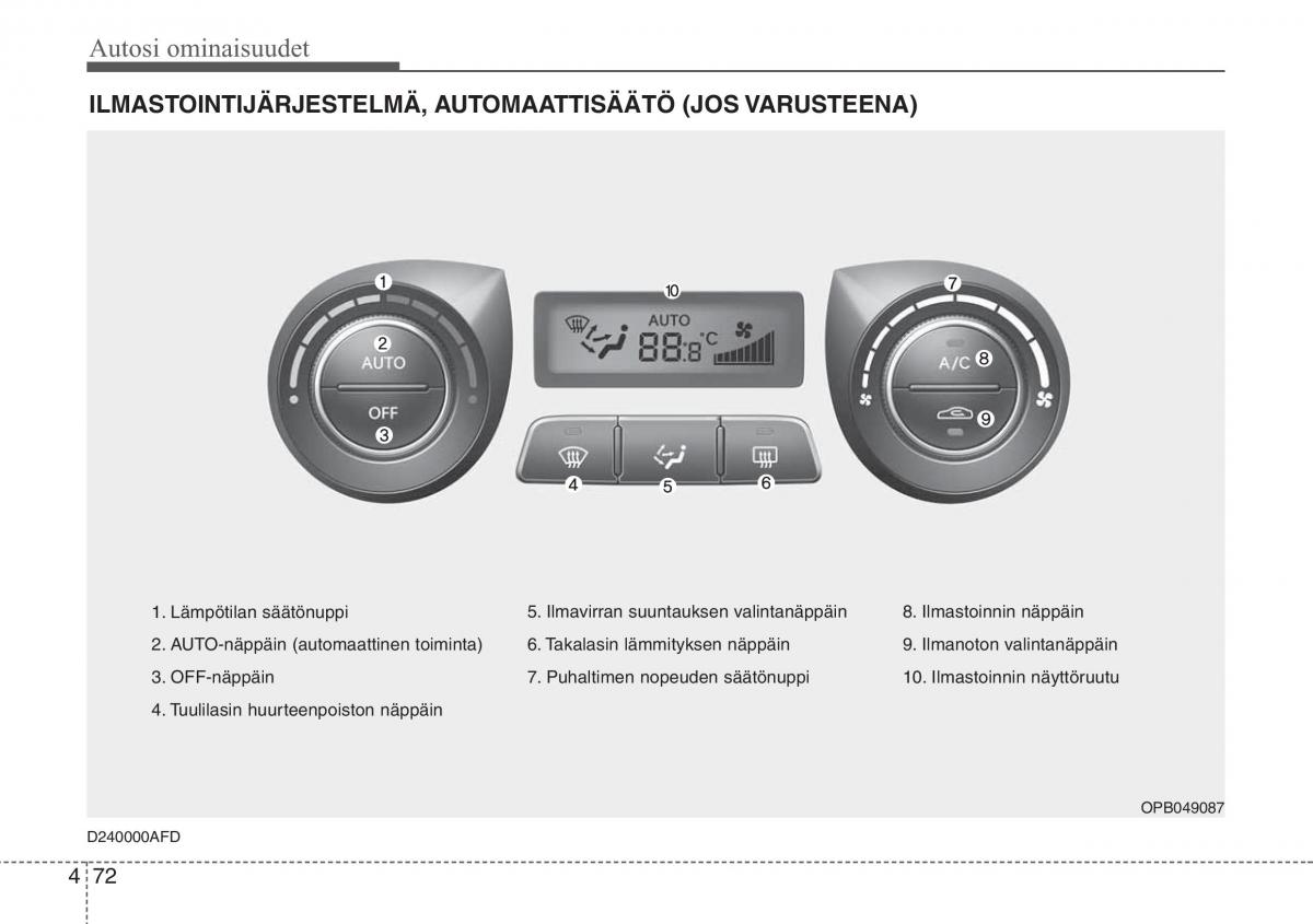 Hyundai i20 I 1 omistajan kasikirja / page 149