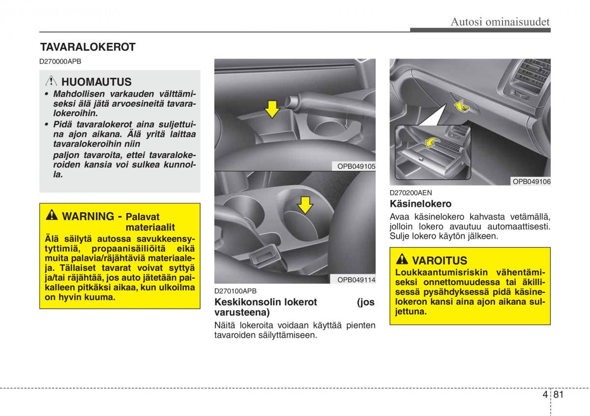 Hyundai i20 I 1 omistajan kasikirja / page 158