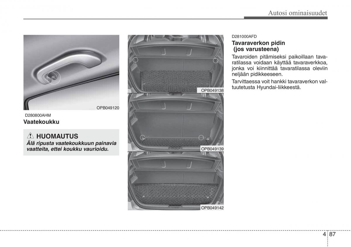 Hyundai i20 I 1 omistajan kasikirja / page 164