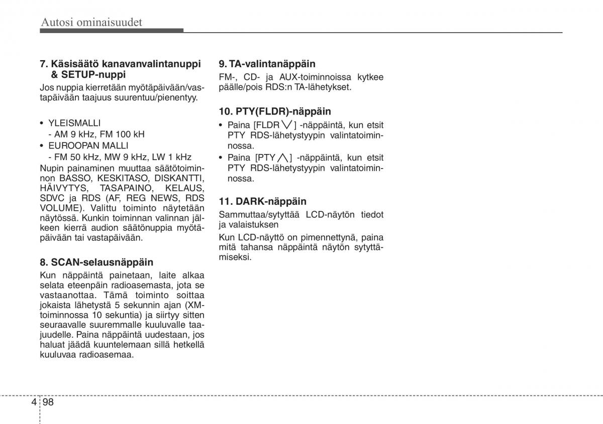 Hyundai i20 I 1 omistajan kasikirja / page 175