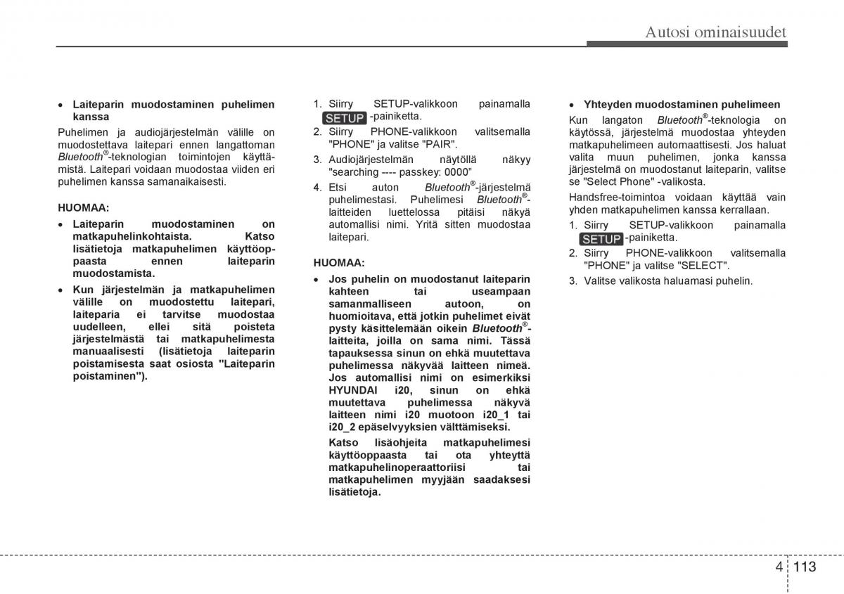 Hyundai i20 I 1 omistajan kasikirja / page 190