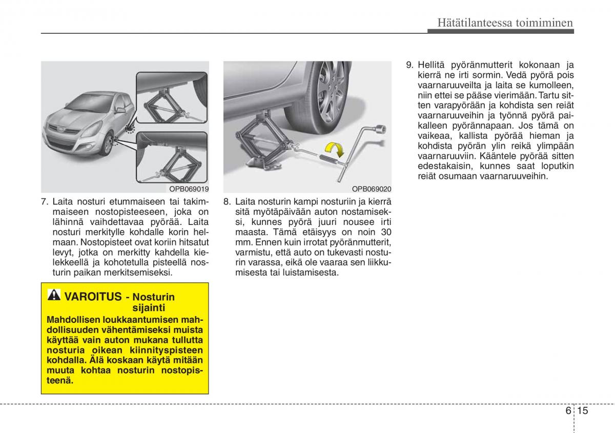 Hyundai i20 I 1 omistajan kasikirja / page 274